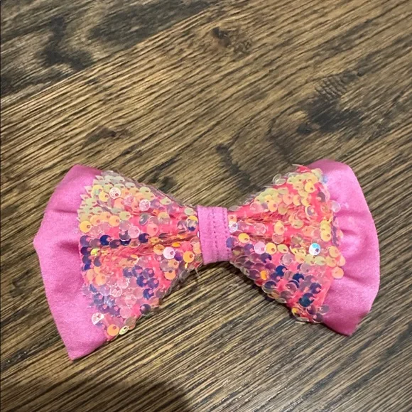 Sparkling Rainbow Sequin Dress with Bow - Picture 4 of 5